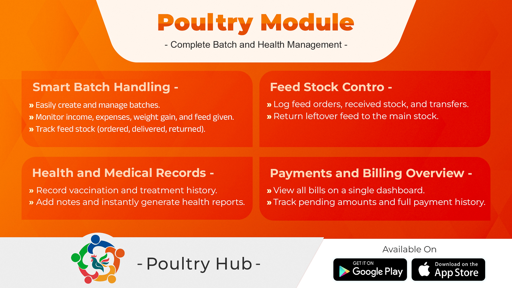 Poultry Module – Complete Batch & Health Management